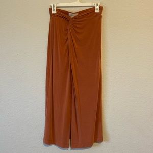 Anthropology, mid length, peach skirt, extra small